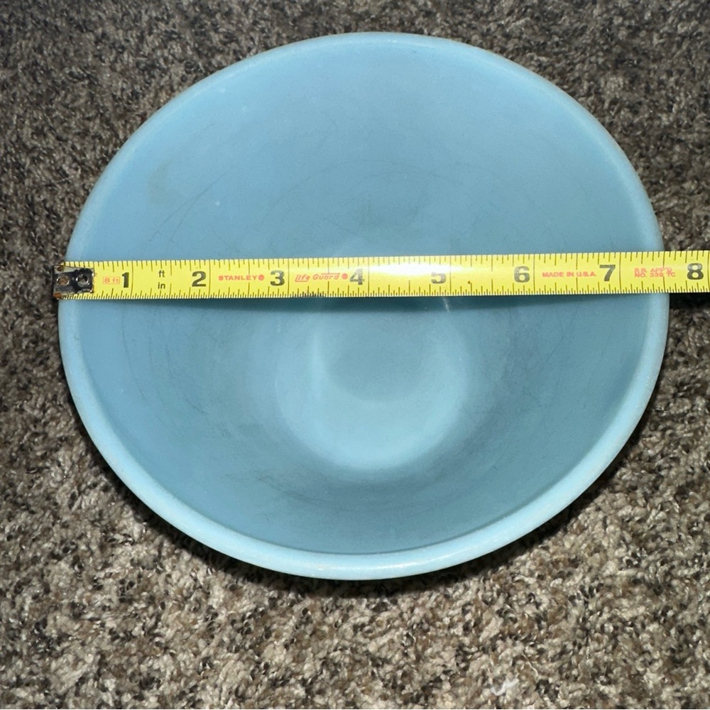 Fire King vintage delphite Blue Ceramic Bowl